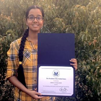 CUbiC High School Student Researcher Shreya Venkatesh Earns Commendation from President Obama